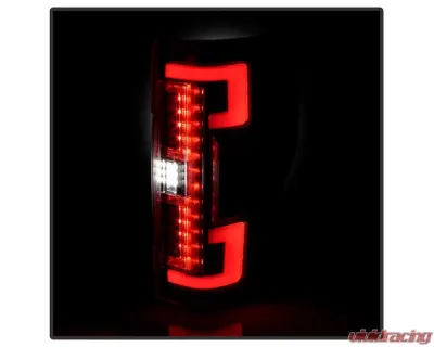 Spyder Auto Black LED Tail Lights for Ford F250 Super Duty 2020-2021 with Blind Spot Monitoring - ALT-YD-FS20LEDBS-LED-BK