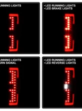 Spyder Auto Black LED Tail Lights for Ford F250 Super Duty 2020-2021 with Blind Spot Monitoring                                     - ALT-YD-FS20LEDBS-LED-BK - Image 9
