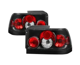 Spyder Auto Altezza Black Tail Lights for Toyota Corolla 1993-1995, Custom Fit Design
