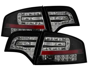 Spyder Auto Black LED Tail Lights for Audi A4 4-Door 2006-2008, ALT-YD-AA406-G2