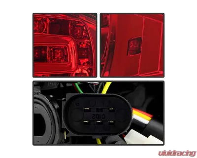 Spyder Auto Red Clear LED Tail Lights for Audi A4 4-Door 2006-2008, ALT-YD-AA406-G2-LED-RC - ALT-YD-AA406-G2-LED-RC