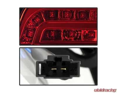 Spyder Auto Red Clear LED Tail Lights for Audi A4 4-Door 2006-2008, ALT-YD-AA406-G2-LED-RC - ALT-YD-AA406-G2-LED-RC