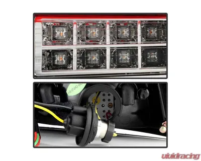 Spyder Auto Red Clear LED Tail Lights for Audi A4 4-Door 2006-2008, ALT-YD-AA406-G2-LED-RC - ALT-YD-AA406-G2-LED-RC