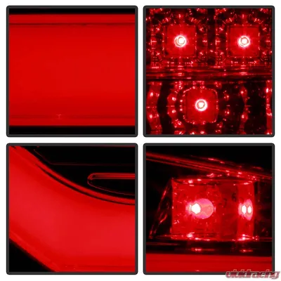 Spyder Auto LED Tail Lights Red Clear for Audi A5 2008-2012, ALT-YD-AA508V2-LED-RC - ALT-YD-AA508V2-LED-RC