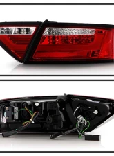 Spyder Auto LED Tail Lights Red Clear for Audi A5 2008-2012, ALT-YD-AA508V2-LED-RC                                     - ALT-YD-AA508V2-LED-RC - Image 2