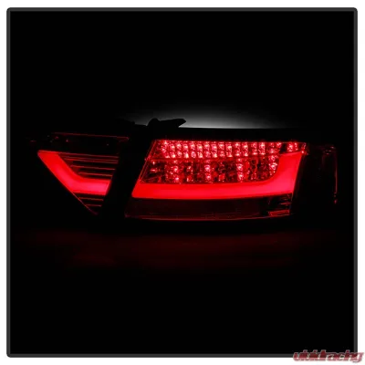 Spyder Auto LED Tail Lights Red Clear for Audi A5 2008-2012, ALT-YD-AA508V2-LED-RC - ALT-YD-AA508V2-LED-RC