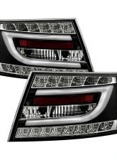Spyder Auto Black LED Taillights with Light Bar for Audi A6 4-Door 2005-2008                                     - ALT-YD-AA605-LBLED-BK - Image 10