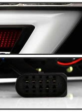 Spyder Auto Black LED Taillights with Light Bar for Audi A6 4-Door 2005-2008                                     - ALT-YD-AA605-LBLED-BK - Image 3