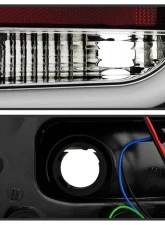 Spyder Auto Black LED Taillights with Light Bar for Audi A6 4-Door 2005-2008                                     - ALT-YD-AA605-LBLED-BK - Image 5