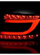 Spyder Auto Black LED Taillights with Light Bar for Audi A6 4-Door 2005-2008                                     - ALT-YD-AA605-LBLED-BK - Image 7