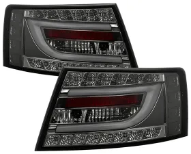 Spyder Auto Smoke Black LED Taillights Light Bar for Audi A6 4-Door 2005-2008