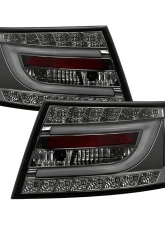 Spyder Auto Smoke Black LED Taillights Light Bar for Audi A6 4-Door 2005-2008                                     - ALT-YD-AA605-LBLED-SM - Image 10