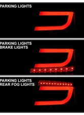 Spyder Auto Smoke Black LED Taillights Light Bar for Audi A6 4-Door 2005-2008                                     - ALT-YD-AA605-LBLED-SM - Image 10