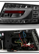 Spyder Auto Smoke Black LED Taillights Light Bar for Audi A6 4-Door 2005-2008                                     - ALT-YD-AA605-LBLED-SM - Image 2