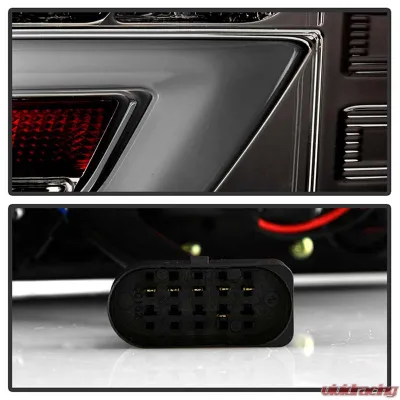 Spyder Auto Smoke Black LED Taillights Light Bar for Audi A6 4-Door 2005-2008 - ALT-YD-AA605-LBLED-SM