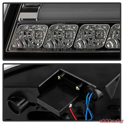 Spyder Auto Smoke Black LED Taillights Light Bar for Audi A6 4-Door 2005-2008 - ALT-YD-AA605-LBLED-SM