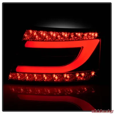 Spyder Auto Smoke Black LED Taillights Light Bar for Audi A6 4-Door 2005-2008 - ALT-YD-AA605-LBLED-SM