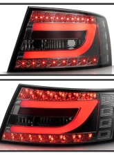 Spyder Auto Smoke Black LED Taillights Light Bar for Audi A6 4-Door 2005-2008                                     - ALT-YD-AA605-LBLED-SM - Image 9