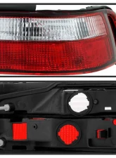 Spyder Auto Red Clear Altezza Tail Lights for Acura Integra 2-Door 1990-1993                                     - ALT-YD-AI90-RC - Image 4