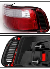 Spyder Auto Red Clear Altezza Tail Lights for Acura Integra 2-Door 1990-1993                                     - ALT-YD-AI90-RC - Image 5