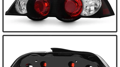 Spyder Auto Black Altezza Tail Lights for Acura RSX 2002-2004, LED, Custom Fit                                     - ALT-YD-ARSX02-BK - Image 2