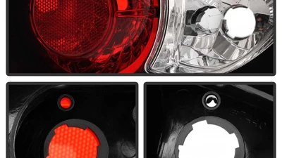 Spyder Auto Black Altezza Tail Lights for Acura RSX 2002-2004, LED, Custom Fit                                     - ALT-YD-ARSX02-BK - Image 3