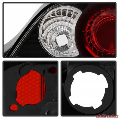 Spyder Auto Black Altezza Tail Lights for Acura RSX 2002-2004, LED, Custom Fit - ALT-YD-ARSX02-BK