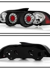 Spyder Auto Black LED Tail Lights for Acura RSX 2002-2004, Custom Fit, Durable Design                                     - ALT-YD-ARSX02-LED-BK - Image 2