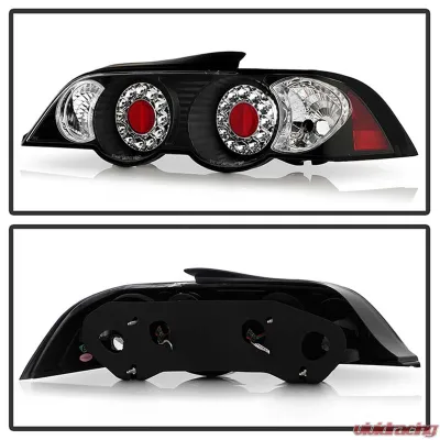 Spyder Auto Black LED Tail Lights for Acura RSX 2002-2004, Custom Fit, Durable Design - ALT-YD-ARSX02-LED-BK