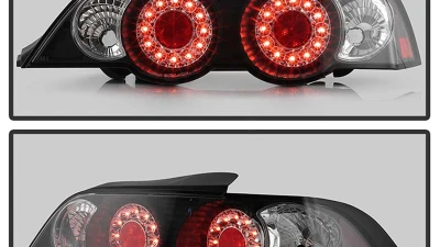 Spyder Auto Black LED Tail Lights for Acura RSX 2002-2004, Custom Fit, Durable Design                                     - ALT-YD-ARSX02-LED-BK - Image 6
