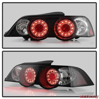 Spyder Auto Black LED Tail Lights for Acura RSX 2002-2004, Custom Fit, Durable Design - ALT-YD-ARSX02-LED-BK