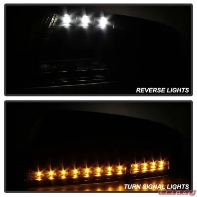 Spyder Auto Black LED Taillights for Audi TT 2007-2012, ALT-YD-ATT07-LED-BK - ALT-YD-ATT07-LED-BK