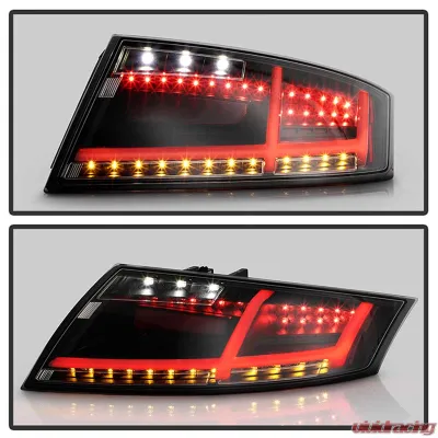 Spyder Auto Black LED Taillights for Audi TT 2007-2012, ALT-YD-ATT07-LED-BK - ALT-YD-ATT07-LED-BK