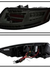 Spyder Auto Smoke LED Taillights for Audi TT 2007-2012, ALT-YD-ATT07-LED-SM                                     - ALT-YD-ATT07-LED-SM - Image 2