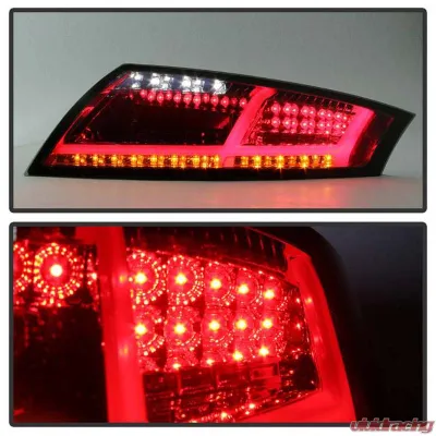 Spyder Auto Smoke LED Taillights for Audi TT 2007-2012, ALT-YD-ATT07-LED-SM - ALT-YD-ATT07-LED-SM