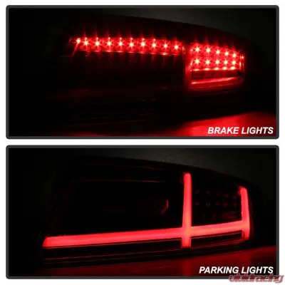 Spyder Auto Smoke LED Taillights for Audi TT 2007-2012, ALT-YD-ATT07-LED-SM - ALT-YD-ATT07-LED-SM