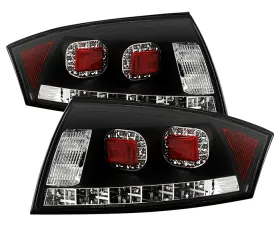 Spyder Auto Black LED Tail Lights for Audi TT 2000-2006, ALT-YD-ATT99-LED-BK