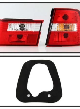 Spyder Auto Red Clear Euro Style Taillights for BMW E34 540i Touring 1993-1995                                     - ALT-YD-BE3488-RC - Image 5