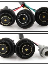 Spyder Auto Red Clear Euro Style Taillights for BMW E34 540i Touring 1993-1995                                     - ALT-YD-BE3488-RC - Image 6