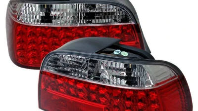 Spyder Auto Red Clear LED Taillights for BMW E38 L7 1998-2001, ALT-YD-BE3895-RC                                     - ALT-YD-BE3895-LED-RC - Image 9
