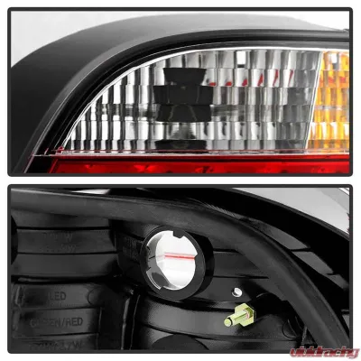 Spyder Auto Red Clear LED Taillights for BMW E38 L7 1998-2001, Custom Fit - ALT-YD-BE3895-LED-RC