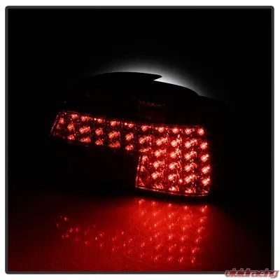 Spyder Auto Red Clear LED Taillights for BMW E38 L7 1998-2001, Custom Fit - ALT-YD-BE3895-LED-RC