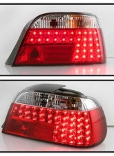 Spyder Auto Red Clear LED Taillights for BMW E38 L7 1998-2001, Custom Fit                                     - ALT-YD-BE3895-LED-RC - Image 8