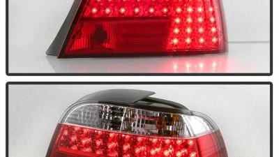 Spyder Auto Red Clear LED Taillights for BMW E38 L7 1998-2001, ALT-YD-BE3895-RC                                     - ALT-YD-BE3895-LED-RC - Image 8