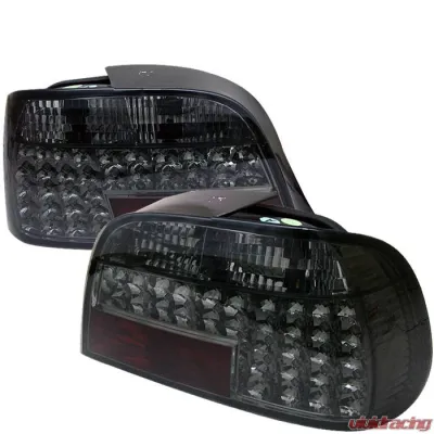 Spyder Auto Smoke LED Taillights for BMW E38 L7 1998-2001, ALT-YD-BE3895-LED-SM - ALT-YD-BE3895-LED-SM