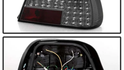 Spyder Auto Smoke LED Taillights for BMW E38 L7 1998-2001, ALT-YD-BE3895-LED-SM                                     - ALT-YD-BE3895-LED-SM - Image 2
