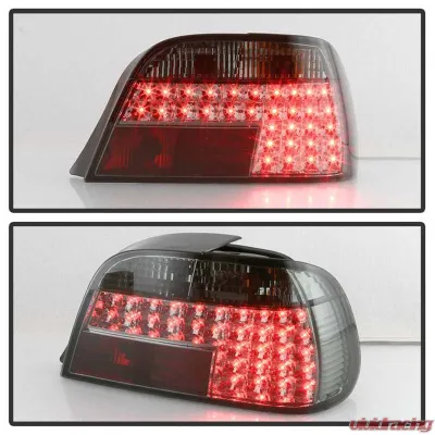 Spyder Auto Smoke LED Taillights for BMW E38 L7 1998-2001, ALT-YD-BE3895-LED-SM - ALT-YD-BE3895-LED-SM
