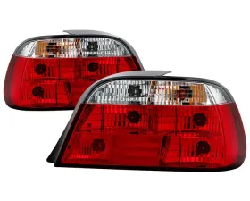 Spyder Auto Red Clear Crystal Taillights for BMW E38 L7 1998-2001, Durable Design