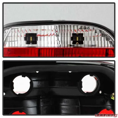 Spyder Auto Red Clear Crystal Taillights for BMW E38 L7 1998-2001, ALT-YD-BE3895-RC - ALT-YD-BE3895-RC