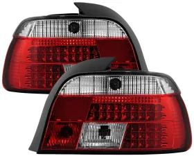 Spyder Auto Red Clear LED Tail Lights for BMW E39 5-Series 1997-2000